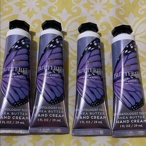 Bath & Body Works 4X Butterfly Hand Cream/Hand Lotion 1 oz tubes great price NWT